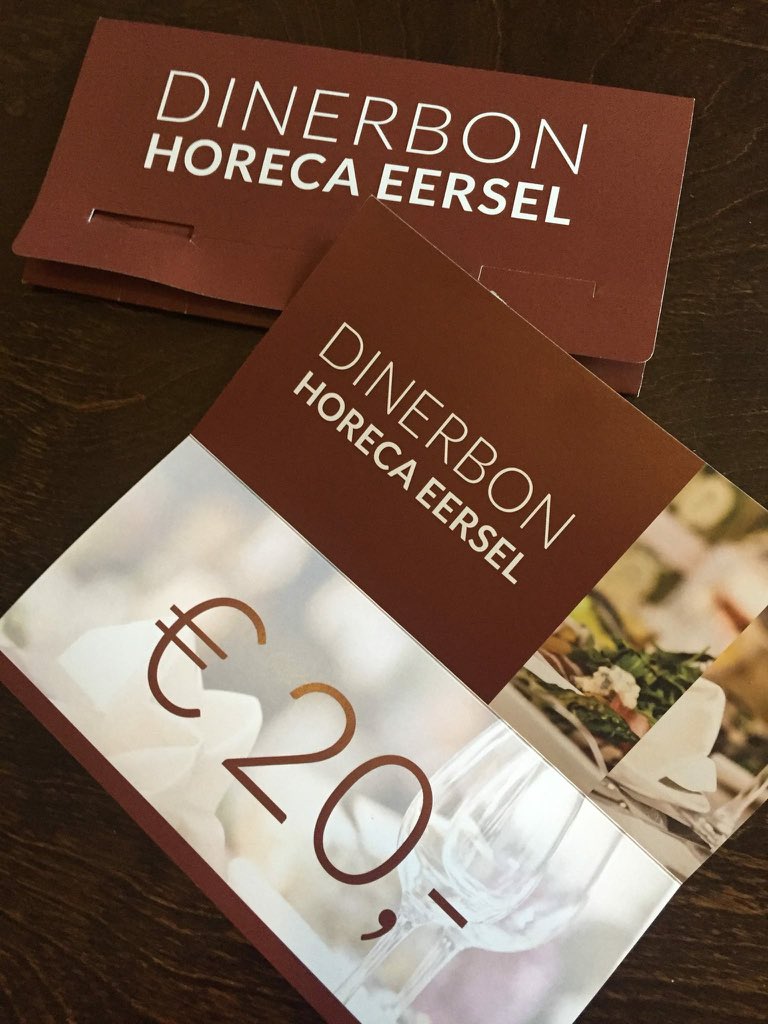 Ben je al bekend met onze Horeca kadobon van Eersel? Te koop bij het VVV kantoor. #eersel #diner #lekker