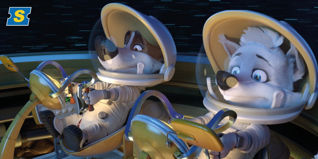 supercines1's tweet photo. ¡Guau Houston tenemos un perroblema! Mira a estos perros espaciales hoy en la vermouth de Supercines. #SpaceDogs2 https://t.co/Pbkgjw3Uj5
