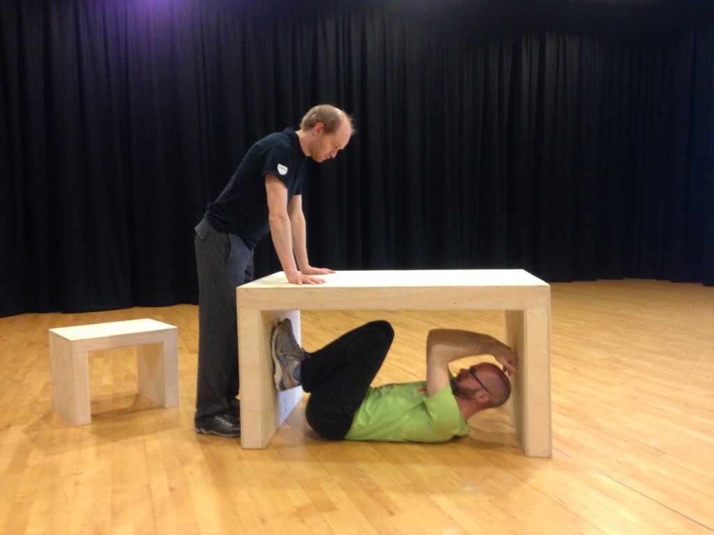 wordsofchaos's tweet photo. #TwoManMacbeth rehearsals @mac_birmingham: the actors getting to know their set https://t.co/8hQXrtv3Oo 11 Feb-5 Mar https://t.co/V1AYattE8N
