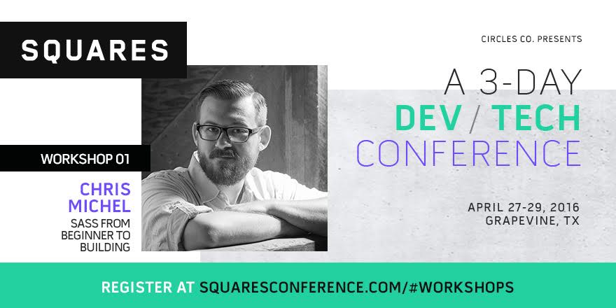 hatefulcrawdad's tweet image. I’ll be teaching a Sass workshop @SquaresConf at the end of April. Hope to see you there. #sasscss
