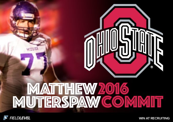 FieldLevel's tweet photo. .@middiefb OL @mattmuterspaw and @JBJCAMO discuss Matt's commitment to #OhioState https://t.co/C2Rw6N9HI0 https://t.co/aSkv1dY0S2