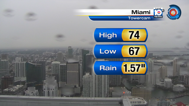 Record rain today:  MIA measured 1.57" and FLL measured 1.05" so far today.  More rain is possible tonight. https://t.co/nwrqkhCmkG