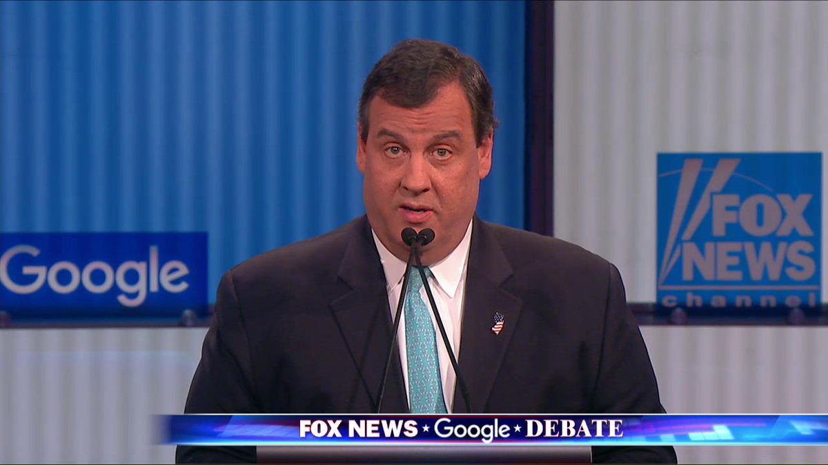 FoxNews's tweet photo. .@ChrisChristie: "The days for the Clintons in public housing are over." #GOPDebate https://t.co/e79bi1JOCn