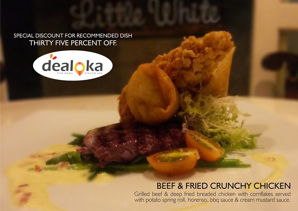 Disc 35% Beef Fread Crunchy Chicken From Little White Cafe
-Beef Fread Crunchy Chicken