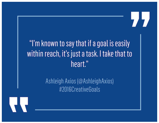 PhiPiTom's tweet photo. I’m known to say that if a goal is easily within reach, it’s just a task #2016CreativeGoals https://t.co/vpf73XjQKV https://t.co/9aTyQE4PJE