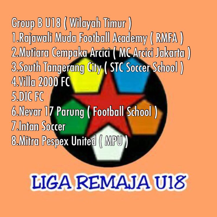 LigaU18's tweet photo. Opening Liga Remaja U16 &amp; U18.
Minggu,31 Jan 2016 ( Pkl 07.00-09.00 WIB ) @Lap.Sepak Bola Arhanudri,Rajawali,Serpong https://t.co/SFUQAKvyzM