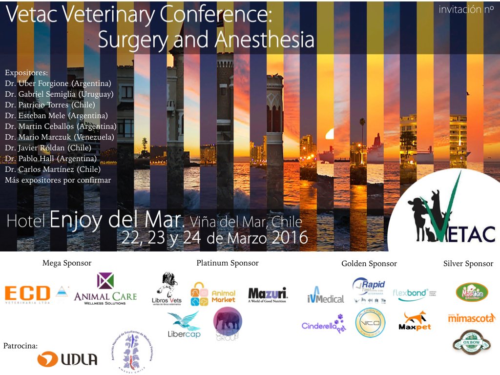 VETACChile's tweet photo. #SeTerminaEneroYYo  Quiero asistir a VETAC Veterinary Conference +info https://t.co/JGgvVePvP5 vetac.chile@gmail.com https://t.co/vLWtUUYEAZ