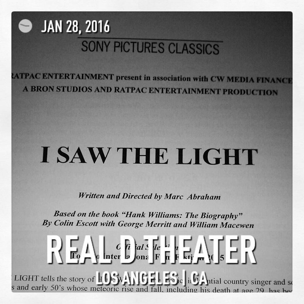 #movie screening #1 today... #ISawTheLight #TomHiddleston #ElizabethOlsen #MarcAbraham #Ha… j.mp/1RPNgbZ