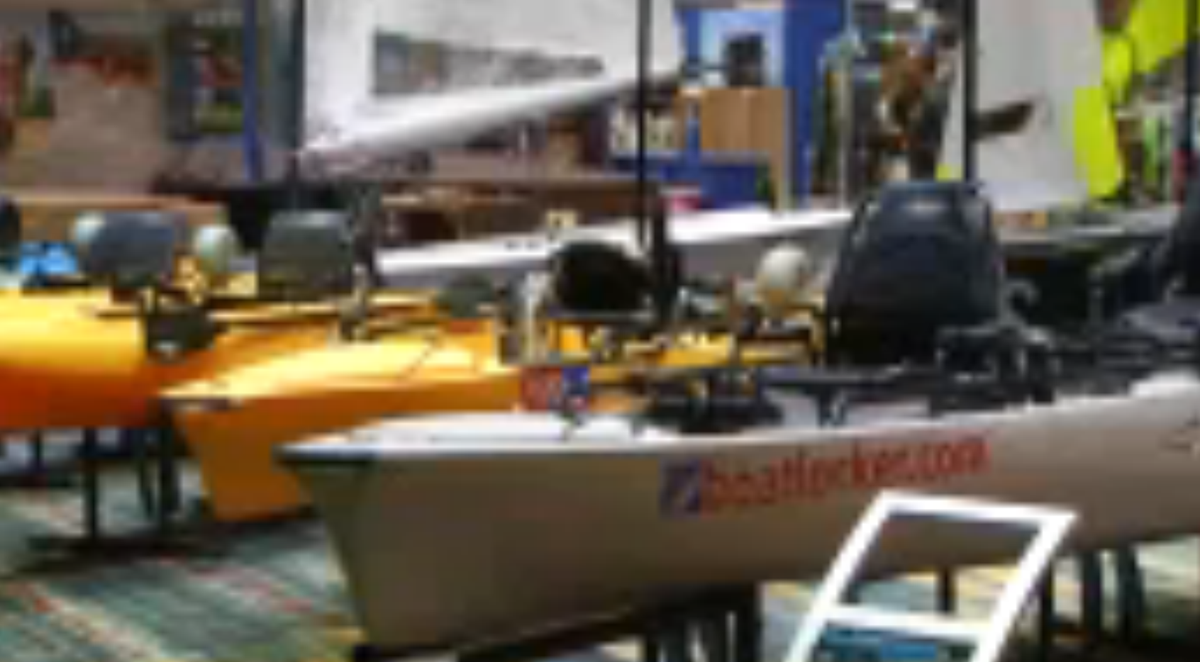 ProperCourse's tweet image. @BoatLocker I see your stand was in the local NBC coverage of the show. Is that an RS Aero I see in the background?