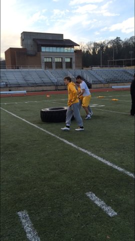 BSC_MLax's tweet photo. A little early morning tire flip to start the day off #BSCMLAX #BeTheBest https://t.co/5hRbQMkNCl