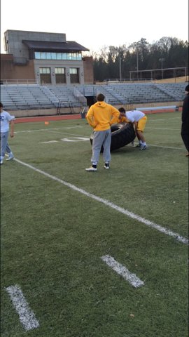 BSC_MLax's tweet photo. A little early morning tire flip to start the day off #BSCMLAX #BeTheBest https://t.co/5hRbQMkNCl