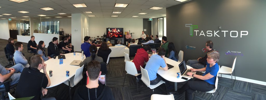 RobertElves's tweet photo. Engineering fireside chat in progress @tasktop with CEO @mik_kersten https://t.co/3s7KydwN92
