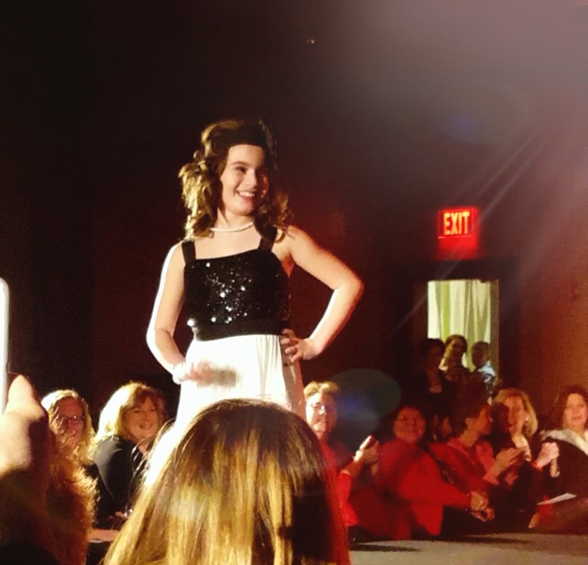 BumblefrogJuice's tweet photo. @fox25news @heartmass @foundersheart @HeatherHegedus Laila Rose Pino on the Catwalk #BostonGoesRed https://t.co/GDyonKfpcd