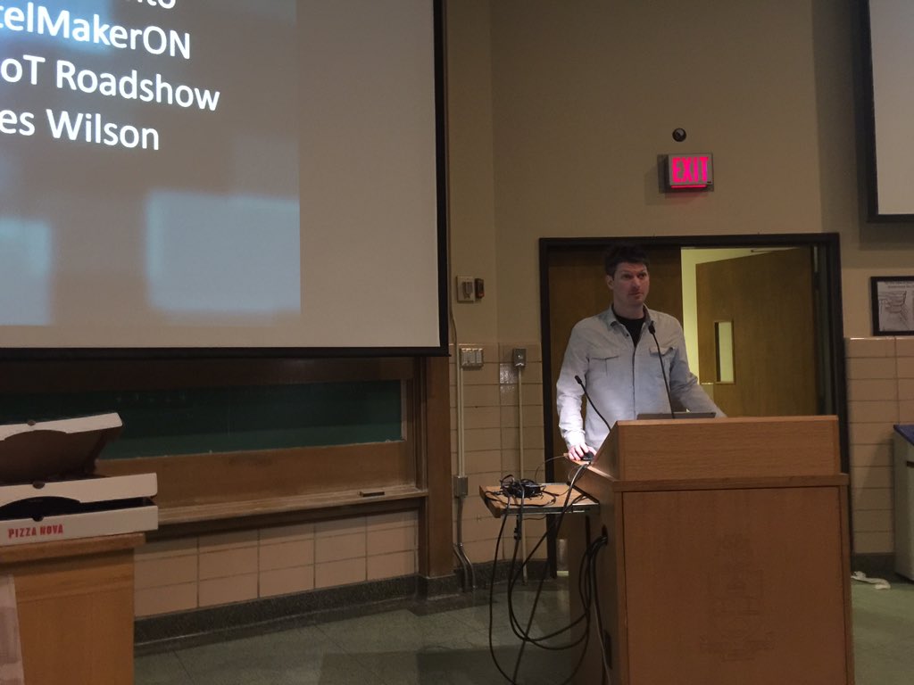 makv25's tweet photo. Now for the second presentation by @WesleyWilson w/ #EdiSafeCare & healthcare @UXDToronto #UXDToronto #IntelMakerON https://t.co/u74DONp1F8