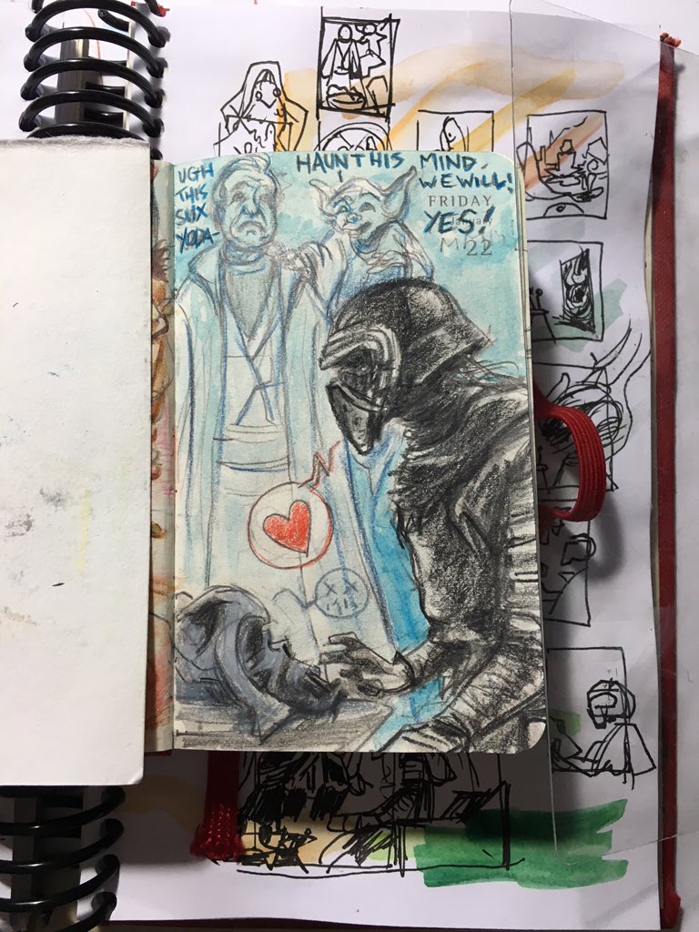JoshuaEliGilley's tweet photo. Poor ghost Anakin... #fanart #StarWars #KyloRen #forceghostproblems https://t.co/6bGwA6MQuX