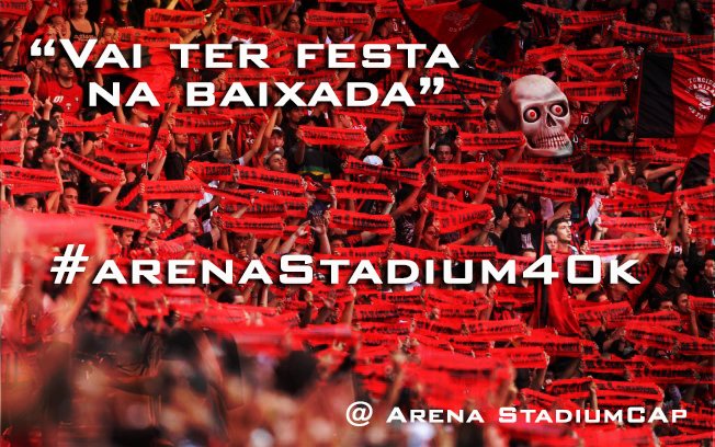 ArenaStadiumCAP's tweet photo. "Vai ter Festa na baixada" #arena40k #sejasocio #AtleticoPR #ArenaStadiumCAP https://t.co/7r5GPQ7F6c