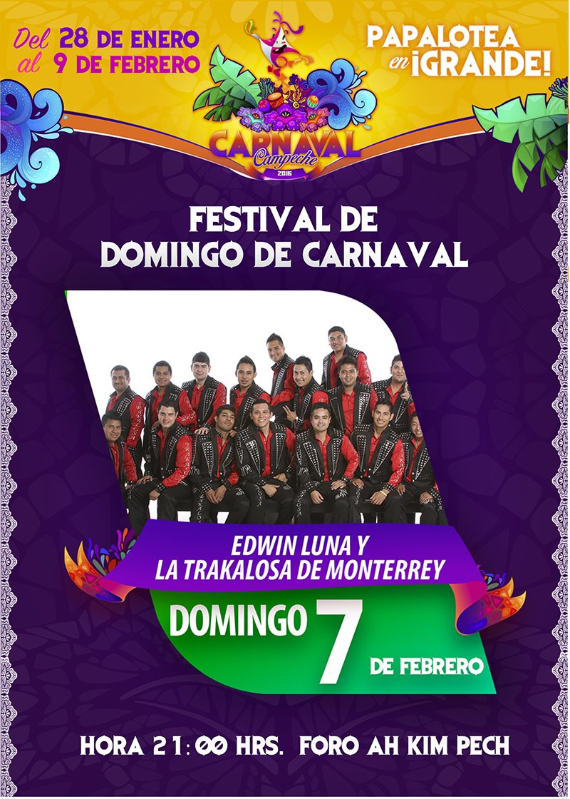 qoctc13's tweet photo. Carnaval Campeche 2016. #GruposMusicales @carnavalcampe https://t.co/4iFRBfMq7I