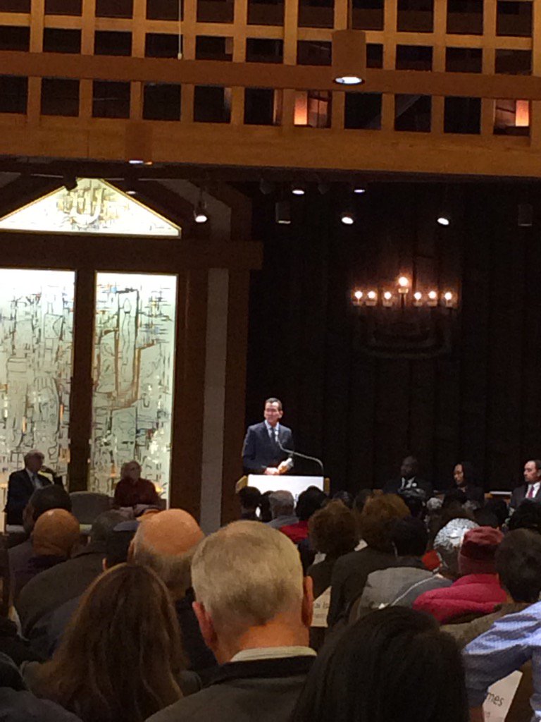 LongevityCT's tweet photo. Gov. Malloy @ CONECT Winter Assembly standing against gun violence. #conect #longevityCT https://t.co/k8JikE6m06