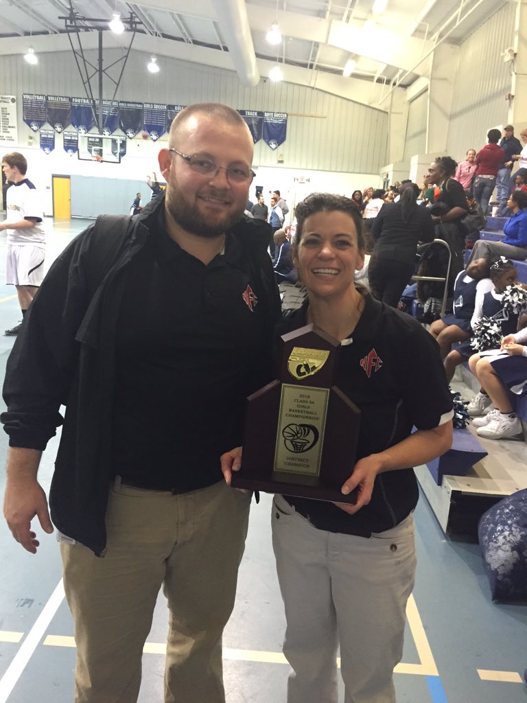 NFCS_Basketball's tweet photo. Congratulations Coach Price &amp; Coach Vanaman - district champs @NFC_LadyEagles @maclayathletics https://t.co/65KnpBiCoA