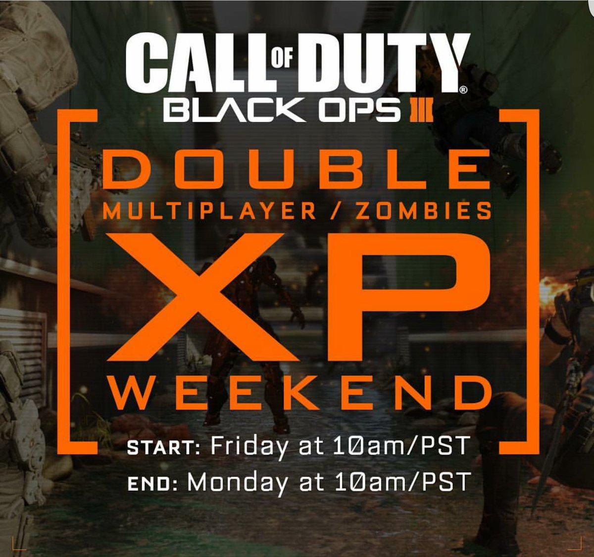 MarkOfGeeCasts's tweet image. Well it's going to be an exciting weekend of levelling up! #BO3 #2XPweekend #2XP #COD @CallofDuty  @Treyarch