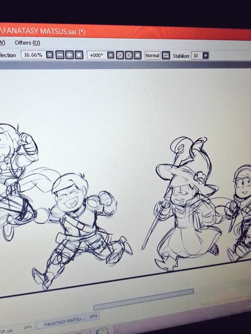 Waiting for the ok to continue my comish--Have a wip of a thing I've been doodlin between emails! 