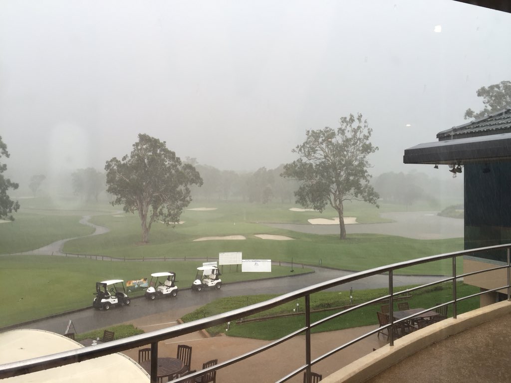 NSWOpen's tweet photo. Boom! The weather hits riverside oaks during the @GolfNSW NSW amAtuer championships #nswam @golfaust https://t.co/8aywxh0iwU