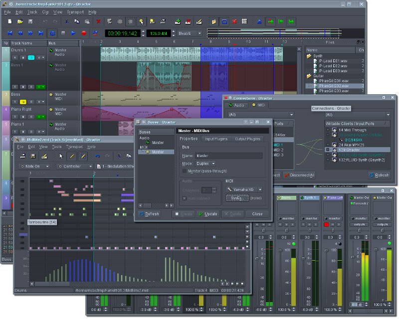 MariusNestor's tweet photo. #Qtractor 0.7.4 Free and Open Source Audio/MIDI Multi-Track Sequencer Out Now https://t.co/hAzwhQYYQ5 #Linux #freesw https://t.co/T7RGkEw4mA