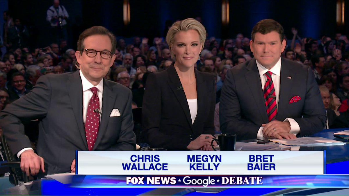 megynkelly's tweet photo. The second #GOPDebate is LIVE NOW on @FoxNews Channel! https://t.co/ZH3btXw45z