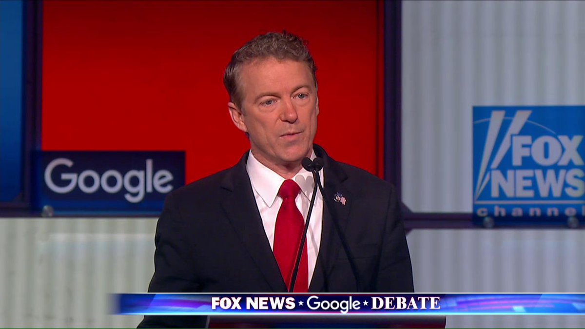 FoxBusiness's tweet image. .@RandPaul: I don't think you have to give up your liberty for a false sense of security. #GOPDebate