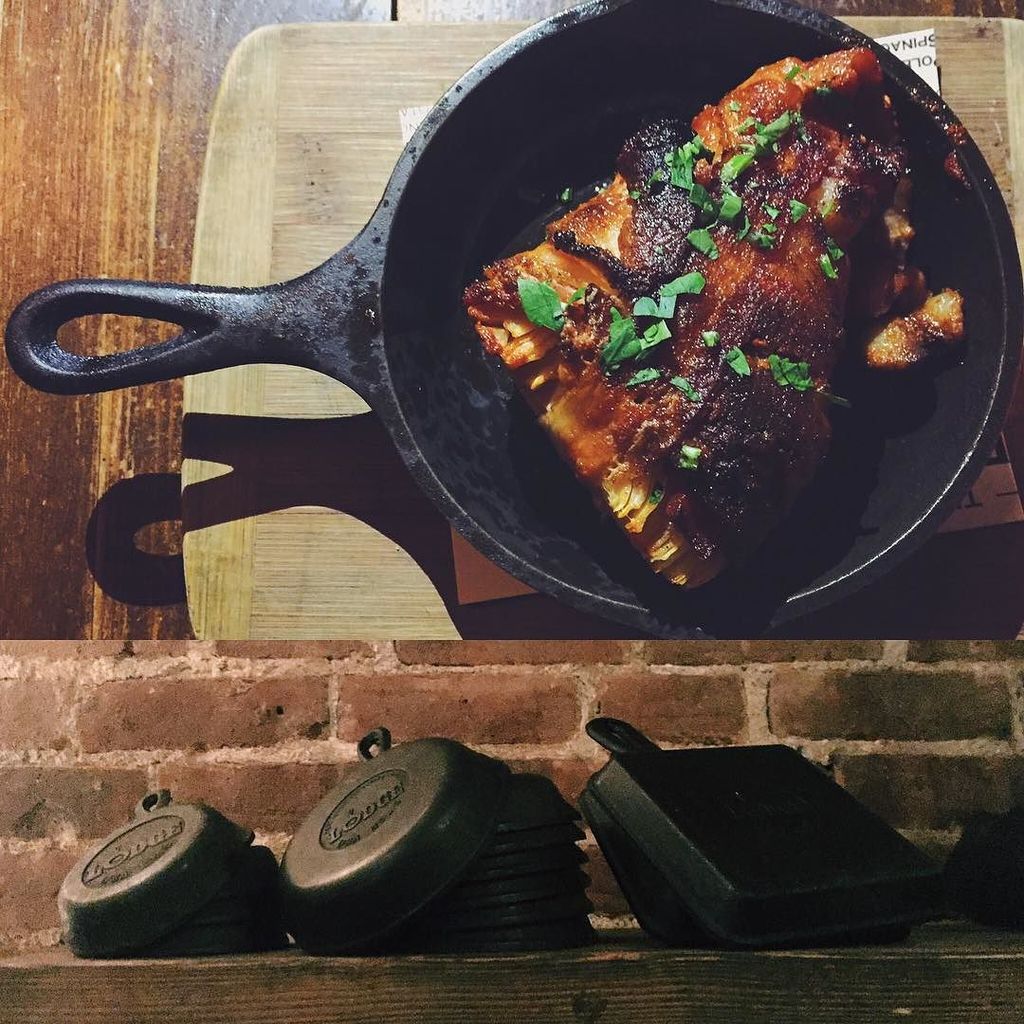 Cast_Iron_Cook's tweet image. Lots of delicious things coming out of the kitchen at @themarshalnyc, like this Berkshire bacon wrapped cabbage!