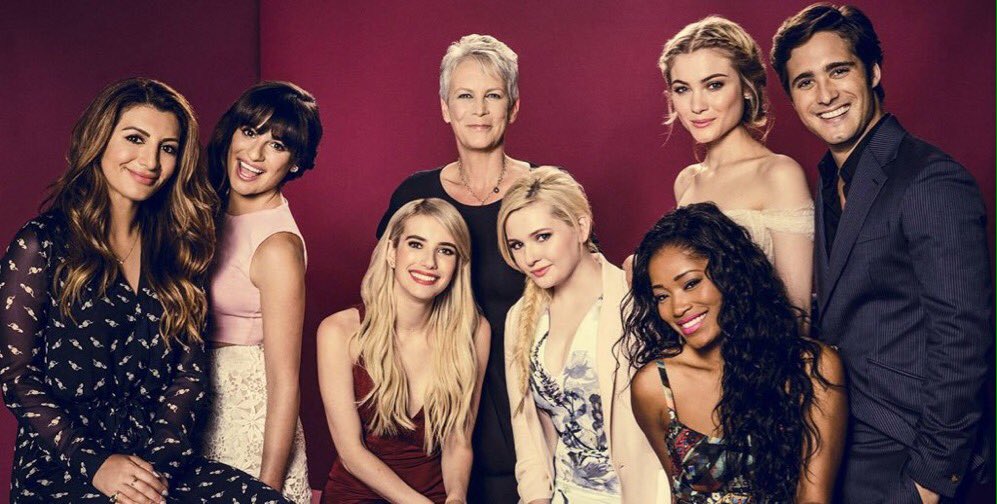 RedDevilOficial's tweet photo. Quem vcs mais querem do Elenco de Scream Queens na @BloodyWknd ?
#ScreamQueens
#AskPledges https://t.co/VsooVPUbgw