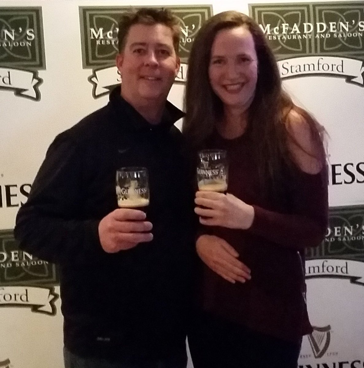 bwaykck's tweet photo. I poured my own #pint of @GuinnessUS tonight @McFaddensStamCT! Many thanks to local CT company @diago #sidepour https://t.co/FVKhtNdg4E