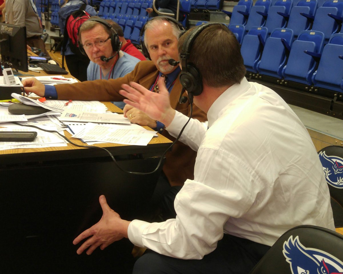 ODUAsylum's tweet photo. @TedAlexanderodu and Dave Twardzik breaking down the @ODUMBB win over FAU with Coach Jones. #CorrectName https://t.co/5in0dfyqjU