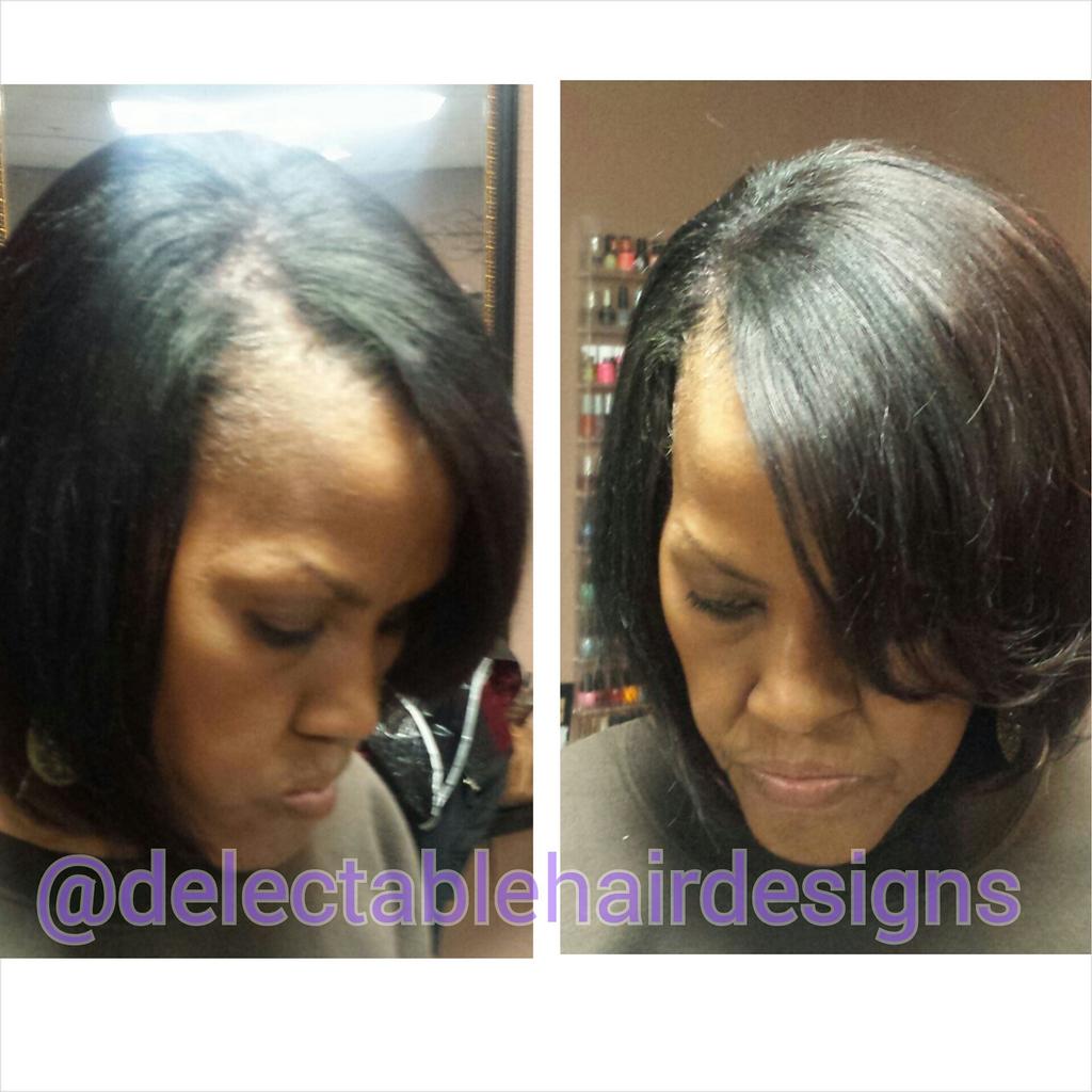 Delectablehair's tweet image. Full #sewin #weave with #naturalpart!  #haircut #hairstyle #hairstylist #healthyhair #lasvegashairstylist #lasvegas