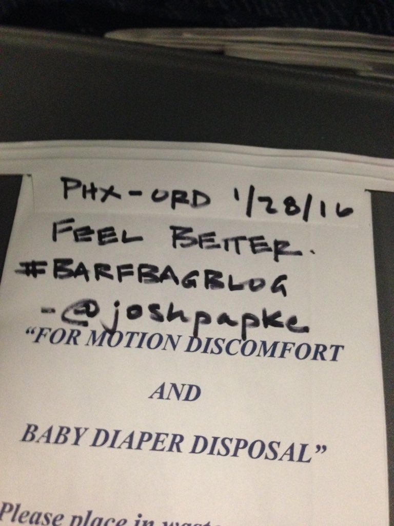 joshpapke's tweet image. Be honest, who has taken a 💩 on an ✈️?

@truTVjokers
@JimGaffigan
@jeanniegaffigan

Trend away, #BarfBagBlog.