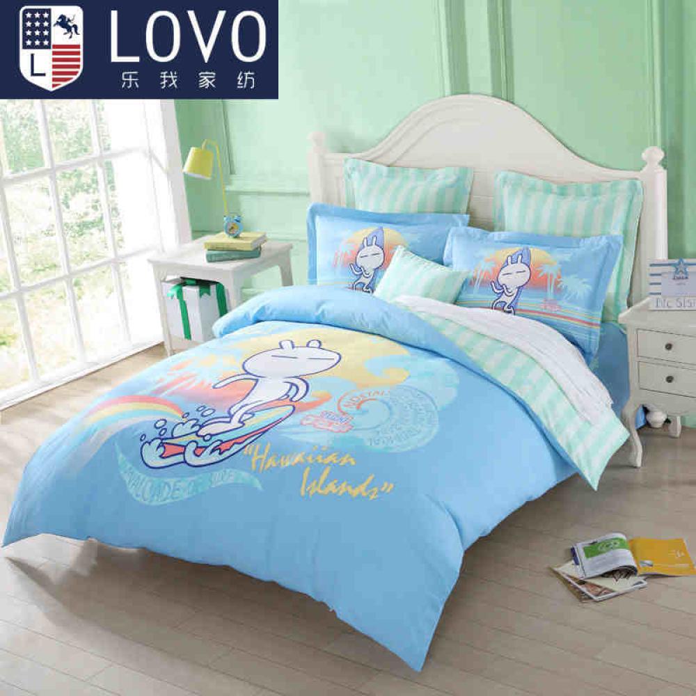 Groupine's tweet image. 让生活再多点乐趣~LOVO 全纯棉被套床单四件套件兔斯基-冲浪--无色-(200*230)
$ 54.99 groupine.com/productsdetail…