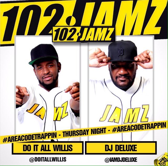 StarPowerMgmt's tweet photo. 🔥📻📡💯✅ RT @102_JAMZ @iamdjdeluxe On Fire !!!! #AreaCodeTrappin https://t.co/vlaxcN8dzv