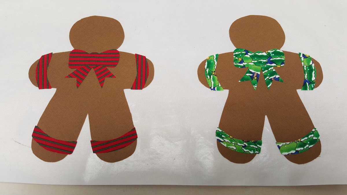 BestyinWest's tweet photo. Progress on my quilt! #christmasquilt #appliqué #fun #thisisartoo #gingerbreadmen #fabric https://t.co/NS2X1iZu44