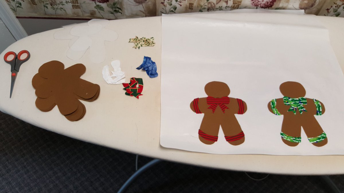 BestyinWest's tweet photo. Progress on my quilt! #christmasquilt #appliqué #fun #thisisartoo #gingerbreadmen #fabric https://t.co/NS2X1iZu44