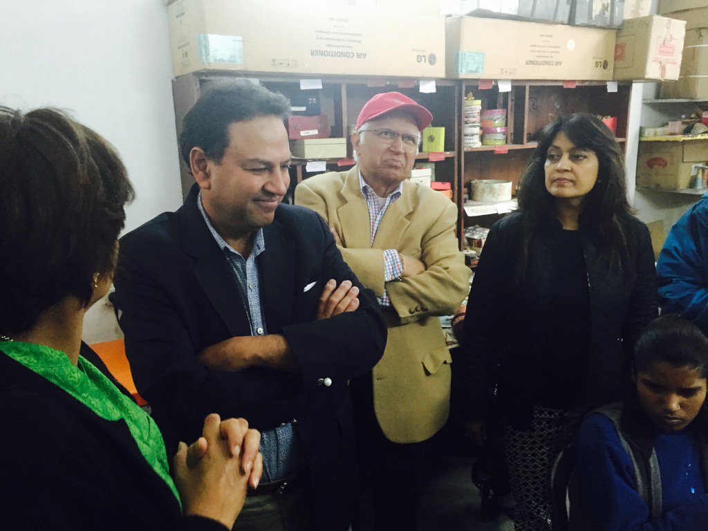 maravikumar's tweet image. .@supportveer @CocaCola @ibnlive @AIFoundation @THF_INDIA - AIF leadership visiting Blind girls-NAB skilling center