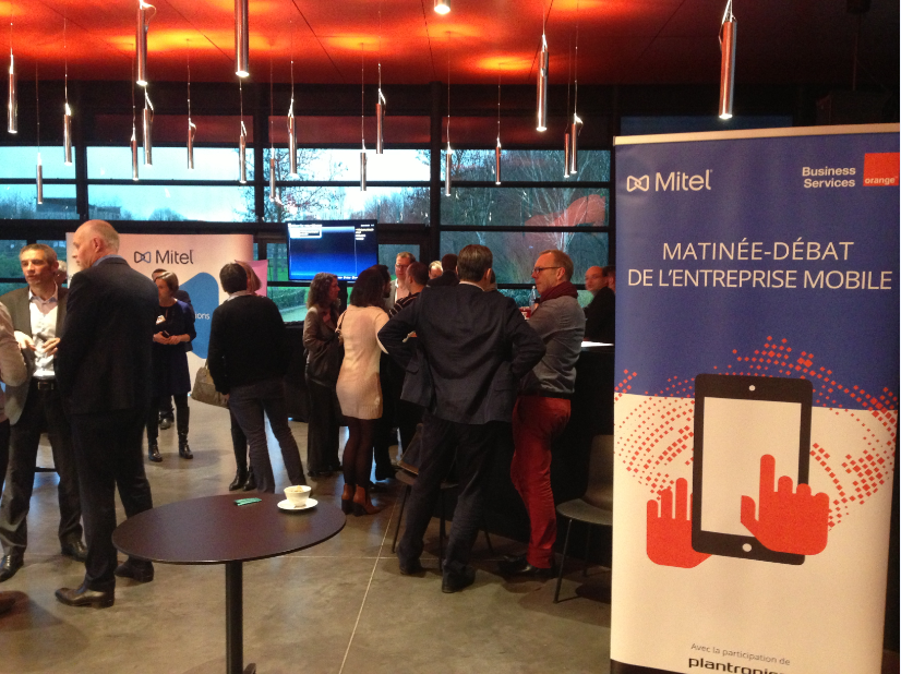Mitel_FR's tweet photo. C'est parti! Matinée Entreprise #MobileFirst au @fracbretagne #Rennes w/ #Mitel @orangebusiness @fr_plantronics https://t.co/VjSKTduk9l