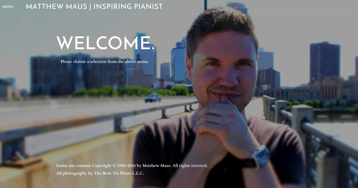 matthewmaus's tweet photo. New Year = Newly Designed Website #more2come

https://t.co/oXWQ0DSbES https://t.co/rk1l0jHDB1