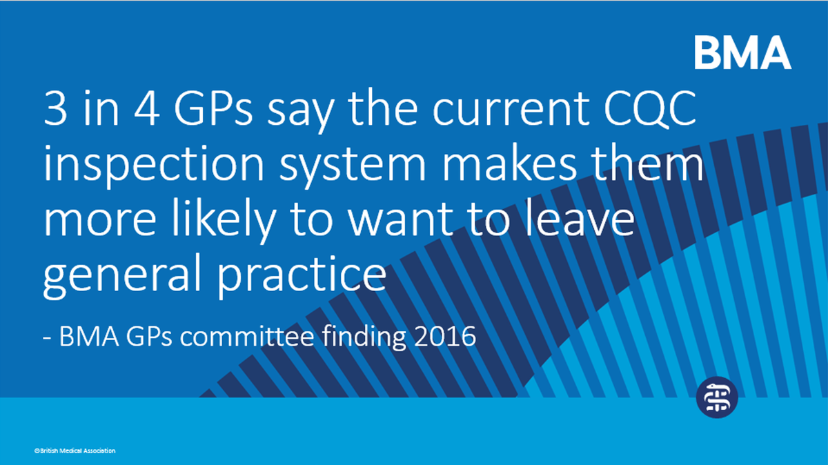 TheBMA's tweet photo. "It is clear that the CQC needs wholesale reform" says @CNagpaul https://t.co/TrEGPtnupu https://t.co/EfOnnXfPNU