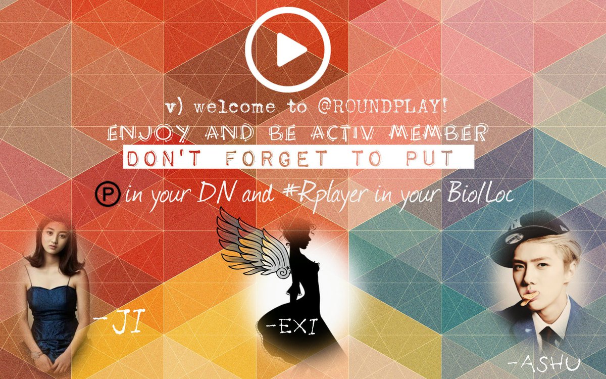 jchayeonc's tweet photo. welcome @twcdhynn_
BE ACTIVE ㅡ OBEY THE RULES
PUT ⓟ IN DN and #Rplayer IN BIO
LET'S PLAY WITH US https://t.co/6tLbRfldps