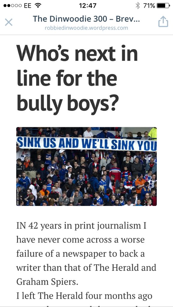 RobbieDinwoodie's tweet photo. We have our answer. The sacking of @AngelaHaggerty from her Sunday Herald is utterly disgraceful, a nadir, shameful. https://t.co/SAQbgsQGoD