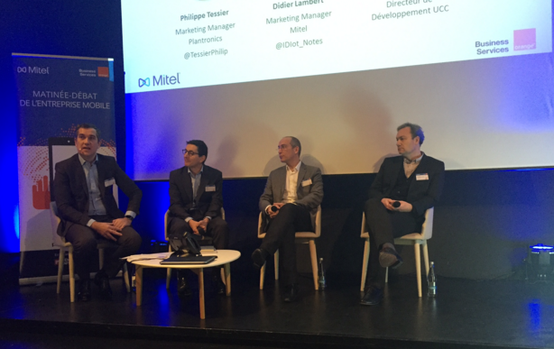 Mitel_FR's tweet photo. Table-ronde: Les frontières de la #collaboration avec #Mitel @orangebusiness @fr_plantronics animée by @FrancoisMor https://t.co/knxYldE9Eq