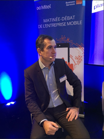 Mitel_FR's tweet photo. Table-ronde: Les frontières de la #collaboration avec #Mitel @orangebusiness @fr_plantronics animée by @FrancoisMor https://t.co/knxYldE9Eq
