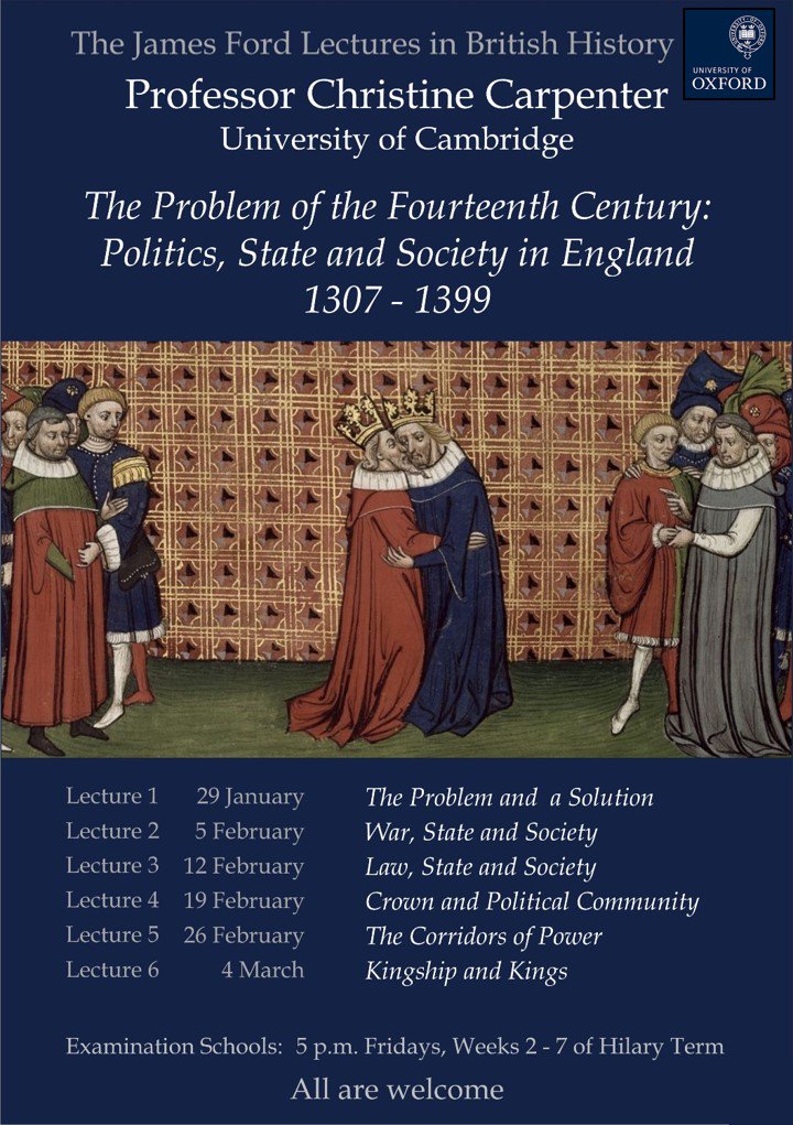 Ford Lectures in British History start TONIGHT at 5pm <a href="/Exam_Schools/">ExamSchoolsOxfordUni</a> <a href="/OxfordHistory/">Oxford History</a>