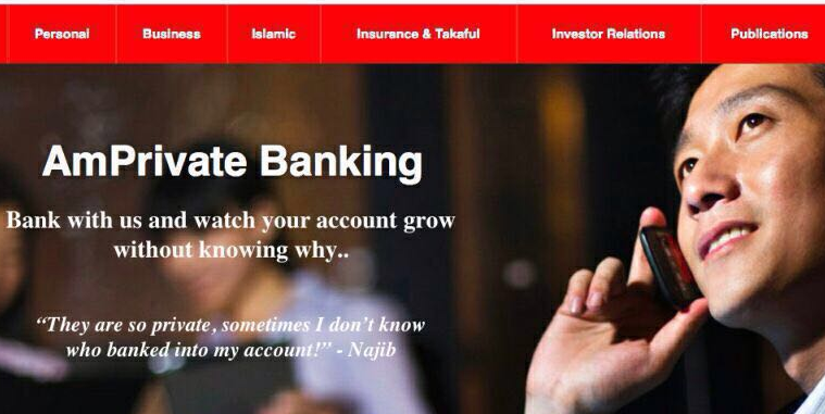RichPoorMsia's tweet photo. AmPrivate Banking? So Private? Must be fake. https://t.co/M2tx4LRpH6