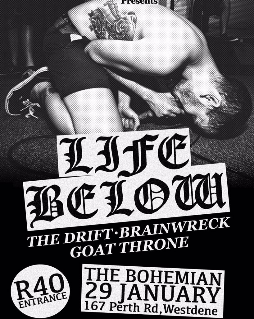 Our first show outside of DBN and we couldn't be happier. Come watch us with some of our homies! Doors open at 7